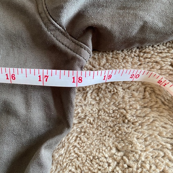 NWT, Olive Grey Denim Jacket, Size M - Picture 7 of 9